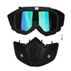 Moto tactique visage lunettes Sports de plein air ski Moto vent anti-poussière rétro unisexe détachable casque de cyclisme Mask259N