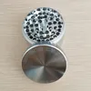 Space Case Grinders Herb Grinder 4 Piece 63mm Rökning Tobak med triangelskrapa Aluminiumlegeringsmaterial i lager