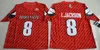 NCAA Hommes Louisville Cardinal 8 Lamar Jackson Football Jersey Collège Cousu 5 Bridgewater Rouge Noir Blanc Jersey Pas Cher S-3XL