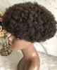 Sistema di capelli per uomo Toupee per capelli afro Parrucchino per uomo Full PU Toupee per pelle sottile Marrone # 2 Sostituzione dei capelli umani di Remy vergine indiana per uomo