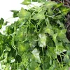 10 Adet Asılı Asma Yeşil Duvar Sahte Yaprak Bahçe Dekorasyon Ev Garland Bitki Uzunluğu 90 cm (35 inç) 5 Stil Seçin