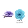 Mélanger les couleurs petite pince à fleurs mignonne pince à cheveux pour enfants avec ruban Wrap pinces à fleurs nœud papillon épingles à cheveux filles accessoires de cheveux