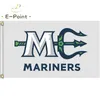 Echl Maine Mariners Flag 3x5ft 90CMX150CM Banner poliestru Dekoracja Latającego Dom Garden Prezenty 3352638