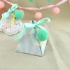 50 PCS Triangle Cheval À Bascule Boîtes De Faveur Bébé Douche Baptême Fête Fournitures Enfants Fête Bonbons Boîtes Table Décors Idées avec Accessoires