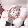Nouveau acier et or rose 18 carats cadran argenté montre automatique pour hommes W200728G montres-bracelets pour hommes boîte originale 262h