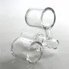 Clava de banger de cuarzo de 25 mm con monstruo mutante de dos cabezas de 14 mm 18 mm plano de 3 mm de espesor de espesor 2 cubo de cuarzo sin dominio para fumar