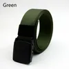 Belt Men Canvas Belts Youth Students Automatic Smooth Buckle Female Hypoallergenic Outdoor Nylon Pants Belt Ladies Belt4703646