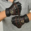 Gants de remise en forme de fitness gants tactiques gants Hommes demi-doigts Skull Sport Black Workout Moto AGL006