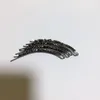 8.5X1.5CM Fashion letters hair clips one word clip rhinestone hairpin for ladies favorite headdress Jewelry Accessories vip gifts