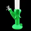 Narguilés banane forme silicone deux segments bong conduites d'eau narguilé bongs avec bol en verre