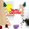Drapeau de pâtisserie thème joyeux Noël, 1 pièce, avec paille en papier, garniture de gâteau, bonne année, pour anniversaire, décoration de noël, s6311141