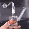 high quality Glass Bong mini Recycler bong Tornado Percolator 14mm Joint Oil Dab Rigs mini glass oil burner bong with 14mm pot and bowl