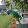 Garden Decoration, Outdoor Garden Hanging Tree Animal Decoration, Simulation Parrot Bird Ornament Resin Crafts