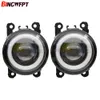 2pcspair leftright angel eye carstyling lâmpadas de nevoeiro luzes led para nissan frontier 20052015 20112015 deve ter pára-choques de metal9127597