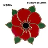 Insignes de coquelicot rouge de peur que nous n'oublions la broche en émail broche en métal souvenez-vous d'eux