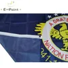 Drapeau des vétérans de la seconde guerre mondiale 3 * 5ft (90cm * 150cm) drapeau en polyester bannière décorations pour la maison