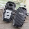 carbon fiber car key Case bags Cover key Shell for a3 a4 b8 b6 8p a5 c6 q5 accessories key chain keychain Protection covers2365960