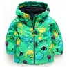 Barn Autumn Winter Ytterkläder Kläder pojkar dinosauri huva Rainsuit regnrock baby barn barn sportkläder jackor rockar