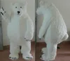 Desconto venda fábrica fábrica grande gordura peludo urso polar mascote trajes para adultos for sale