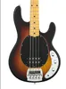 Music Man Ernie Ball Stingray 4 Strings Sunburst Electric Bass Guitar Single Pickup, Pickguard preto, fios ativos, caixa de bateria de 9V