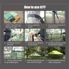 Tenten en schuilplaatsen 220*200 cm Opgehangen boomt Tent Ultralight Hanging House Camping Hangmat Waterdicht 4 Seizoen voor wandelen Backpacking1