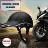 Motorcykel Half Helmet Baseball Cap StyleHalf Face Helmet Electric Bike Scooter Antiuv Safety Hard Hat8885878