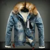Marstaci 2019 새로운 Dropshipping 가을 겨울 남성 재킷 따뜻한 두꺼운 청바지 자켓 남성 데님 코트 겉옷 망 브랜드 의류