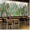 custom photo wallpaper Large hand-painted plants flowers and birds wallpapers background wall