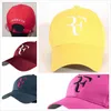 자수 모자 Roger Federer RF 남성 야구 모자면 캐주얼 힙합 캡 조절 가능한 스포츠 모자 318K