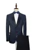 Kwiatowy wzór ślubny Tuxedos Męskie wieczorowe impreza męska garnitury Slim Fit Custom Made Wedding Blazer (kurtka + spodnie)