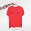 Herren-T-Shirts Sommer Herren T-Shirt Brief Freunde Drucken männlicher loser lässiger kurzer Slve Round Neck T-Shirt Multi-Farben Asien Größe S-3xl