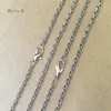 3 مم جولة قلادة قلادة سلسلة برونزية الفضة سوداء الذهب النحاس الأحمر gunmetal العتيقة الفضة وايت ك.