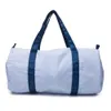 회색 줄무늬 유아 여행 가방 도매 소형 크기의 Seersucker Weekender Bag 큰 용량 밤새 주말 지갑 DOM1097