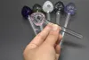 Artisanat Pyrex Verre Brûleur À Huile Pipe Mini Fumer Pipes À Main En Verre Épais Pipe À Tabac Boule De Style Fraise Pipe À Huile Livraison Gratuite