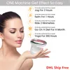 Mini Handheld RF Ultraljud Kroppsbantning Massager Ems Fett Remove Förlora Vikt Skönhetsenhet LED RF Midja Buken Hud Åtdragningsmaskin