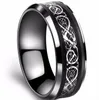 De kracht van de koning Gratis verzending 316L roestvrij stalen ring heren sieraden voor mannen zwarte heer van de ring bruiloft band mannelijke ring voor liefhebbers