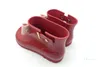 Mini Melissa Bow Rain Boots Girls Baby Toddler Jelly antypoślizgowe Buty Dzieci Buty Wodne Cute Krótki Księżniczka Buty A6504