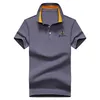 Летняя рубашка Men Casual Cotton Solid Color Poloshirt Мужская дышащий Tee Shirt Golf одежда для тенниса Новые