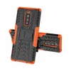 2 w 1 Hybrydowy Kickstand Wplatanie Wytrzymały Heavy Duty TPU + PC Case Pokrywa dla Sony Xperia XZ3 XA3 XZ4 XZ4 Mini L4 50 sztuk / partia