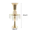 Wedding Gold Acrylic Crystal Candelabra Tealight Holder Candelabras Party Decor SenU0371