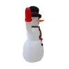 Decorazione festival Natale gonfiabile pupazzo di neve costume Xmas Blow Up Santa Claus Giant Esternal 2.4m LED Snowman Bright Snowman Costume1
