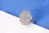 Hyperbolic Big Flower Ring Micro Inlay Wit Clear Cubic Zirconia Stone Briljante Pure Zilveren Sieraden Dames Ring 925 Stempel