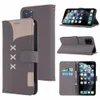 Kreatywne szwy Kolorowe Canvase Tekstura Wallet Telefon Case dla iPhone 11 Pro X XR XS Max i Samsung Note 10 Pro S8 S9 S10 Plus