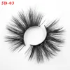 Long 5d 25mm Imitated Mink False Eyelashes Natural Long Thriedimensional Multi-Layer falska ögonfransar 120 uppsättningar DHL