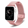 Per Apple watch 6 cinturino in acciaio inossidabile con cinturino in metallo cintura in maglia milanese SE / 5/4/3/2/1 unisex argento e oro rosa nero