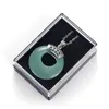 Nostalgia colgante hombres y mujeres retro novedad popular simple nuevo collar de cristal natural piedra semipreciosa chakra gema amuleto afortunado moneda donut encanto
