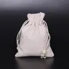 50pcs (7*9cm 9*13cm 11*14cm 13*17cm) Linen Bag Sack Jewelry Bags Wedding Party Candy Beads Packing Christmas Gift Bag