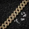 20mm Cuban Link Chains Necklace Fashion Hiphop Jewelry 3 Row Rhinestones Iced Out Necklaces For Men