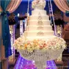 Tort Stand Wiszące na Ciasto Topper Decor Centerpiece Chandelier Wedding Event Party Decor
