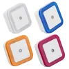 US Mini LED 0,5 W Night Light Control Auto Sensor Baby Sypialnia Lampa Square AC 110-220V